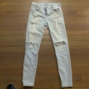 Citizens of Humanity Rocket High Rise Skinny distressed jeans